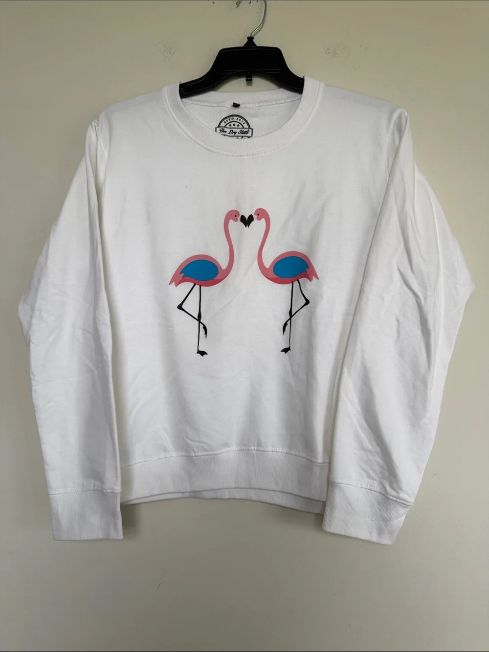 White Flamingo Crewneck Sweatshirt for Women